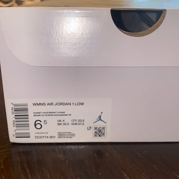 Jordan Women's Athletic Shoes - Orange and White - Picture 5 of 5